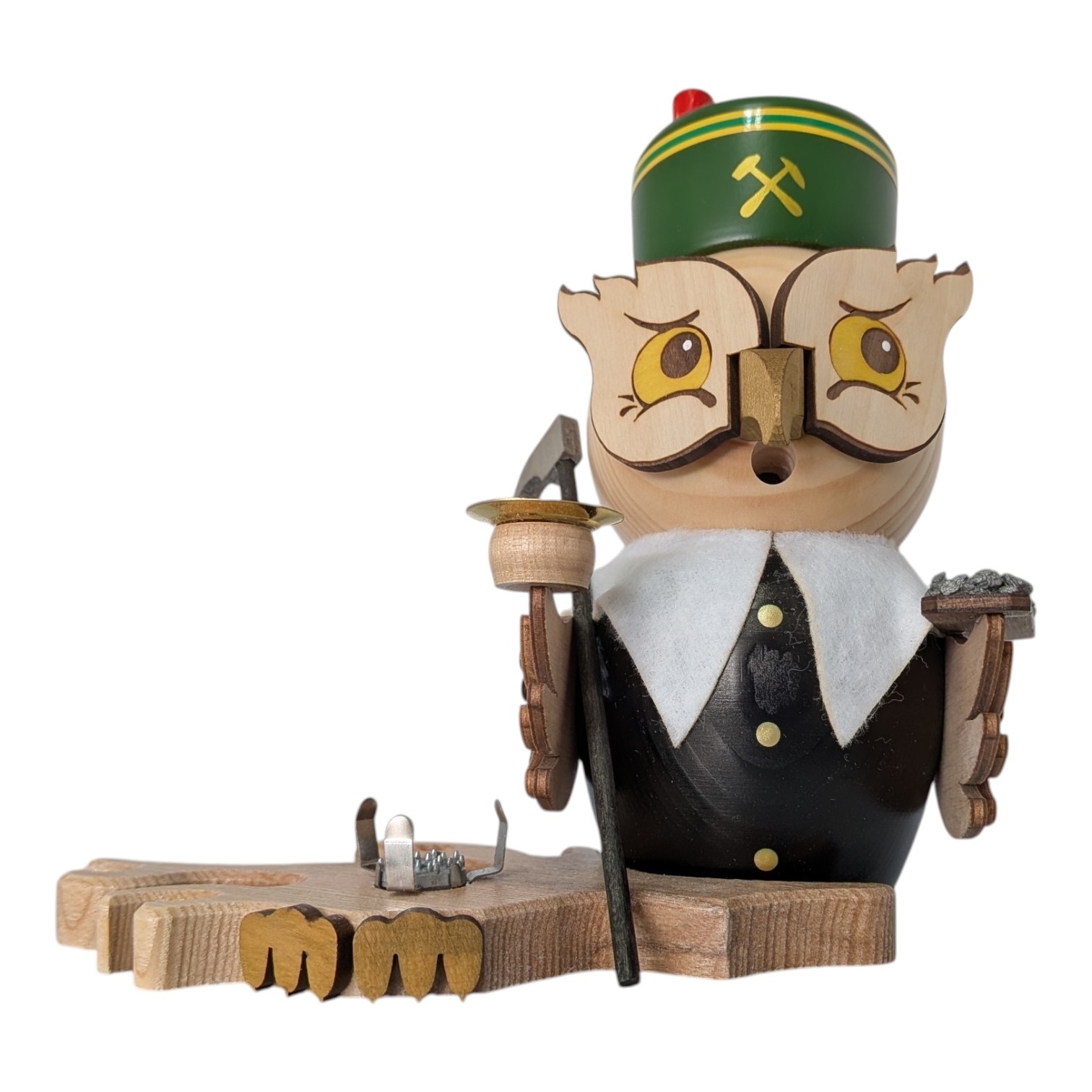 Räucherfigur Eule Bergmann