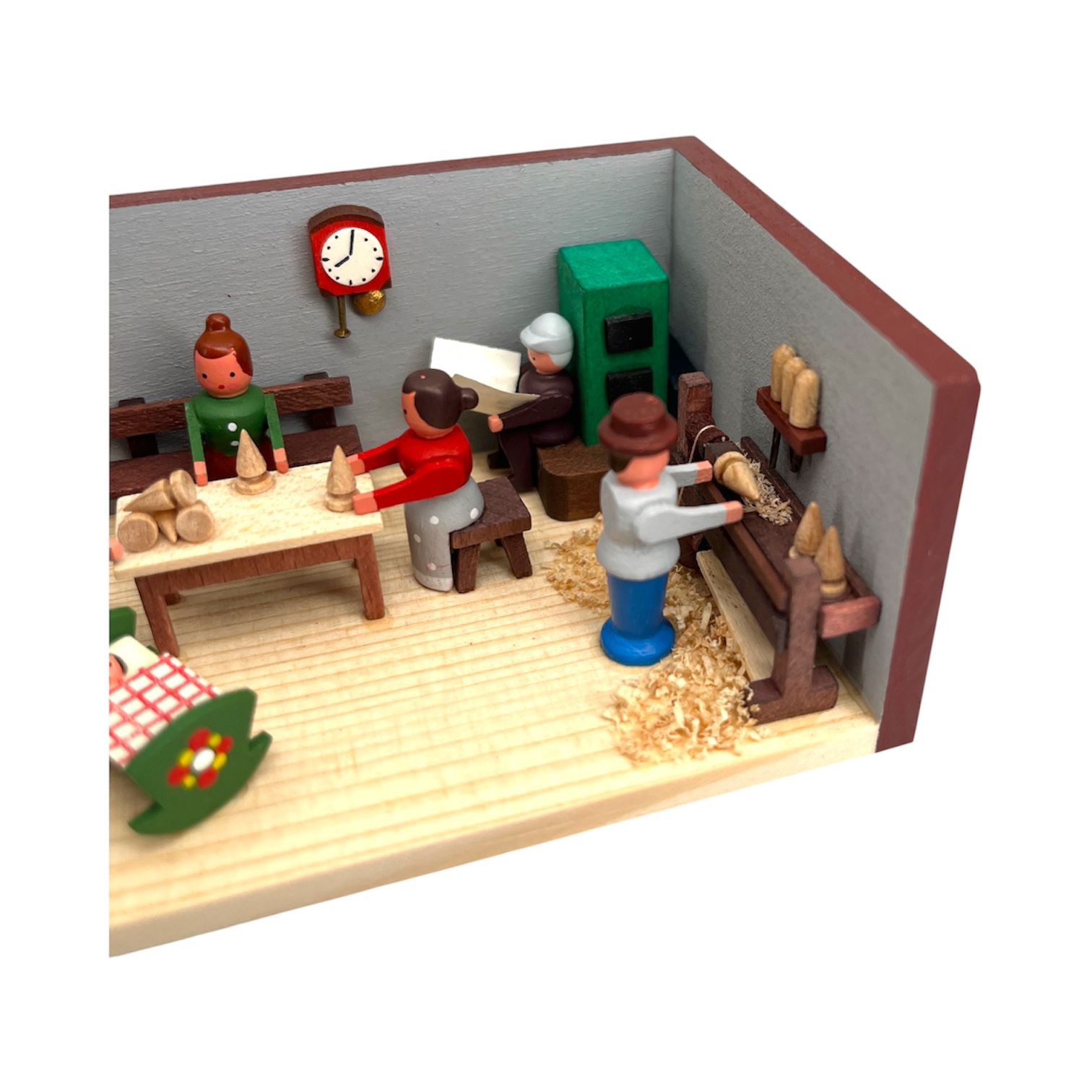 Miniaturstube Spielzeugmacherstube
