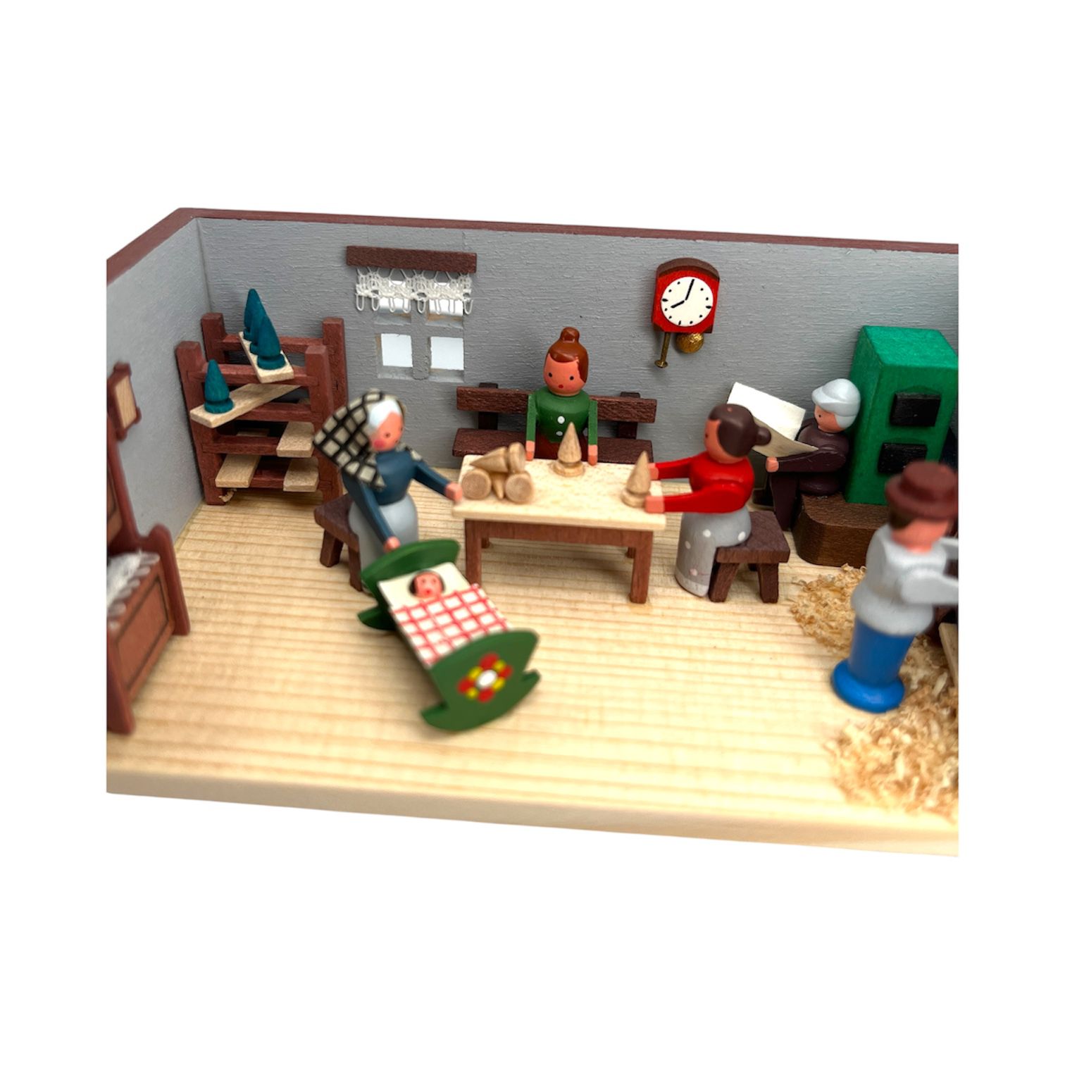 Miniaturstube Spielzeugmacherstube