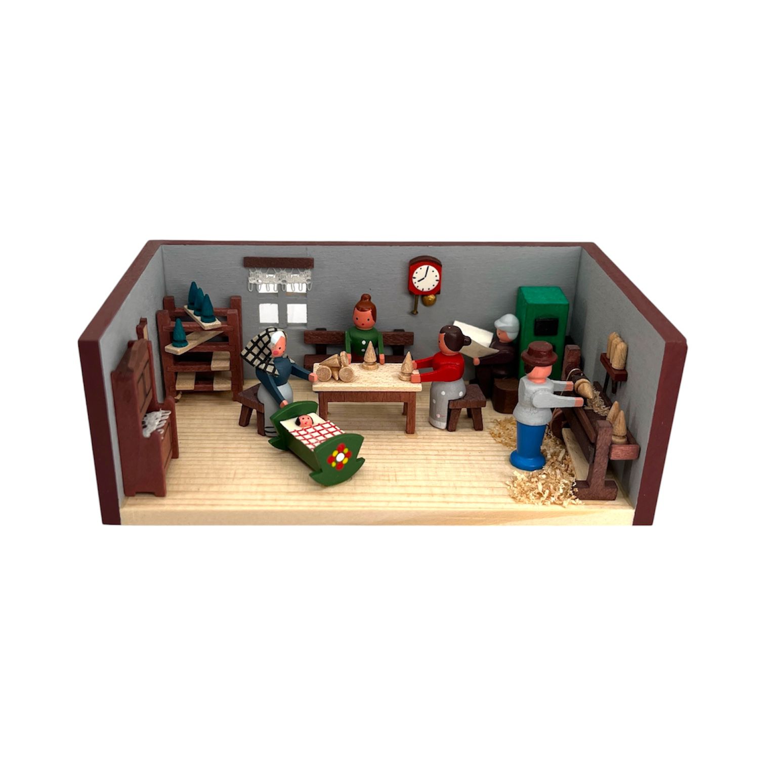 Miniaturstube Spielzeugmacherstube