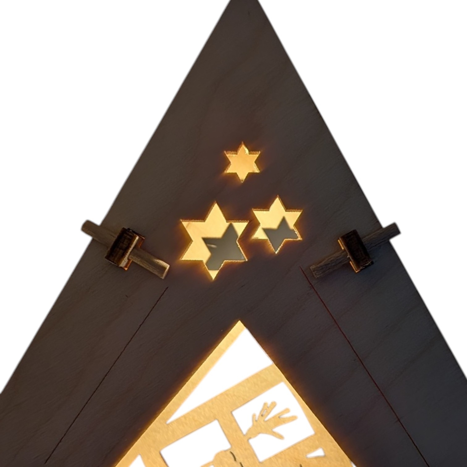 Fensterstern Winterkinder, elektrisch