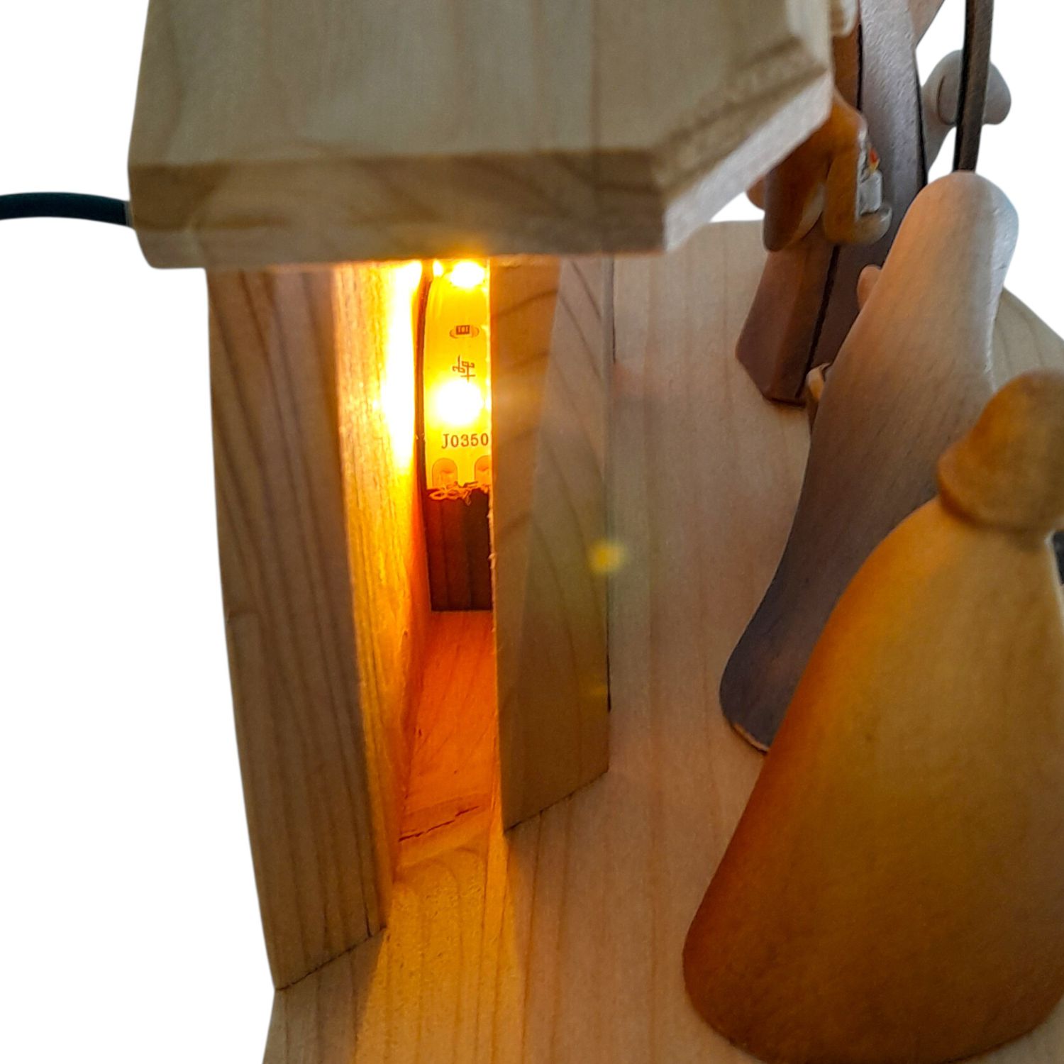 Stall Altea mit Krippenfiguren Aram LED 6-tlg. bunt – Bild 6