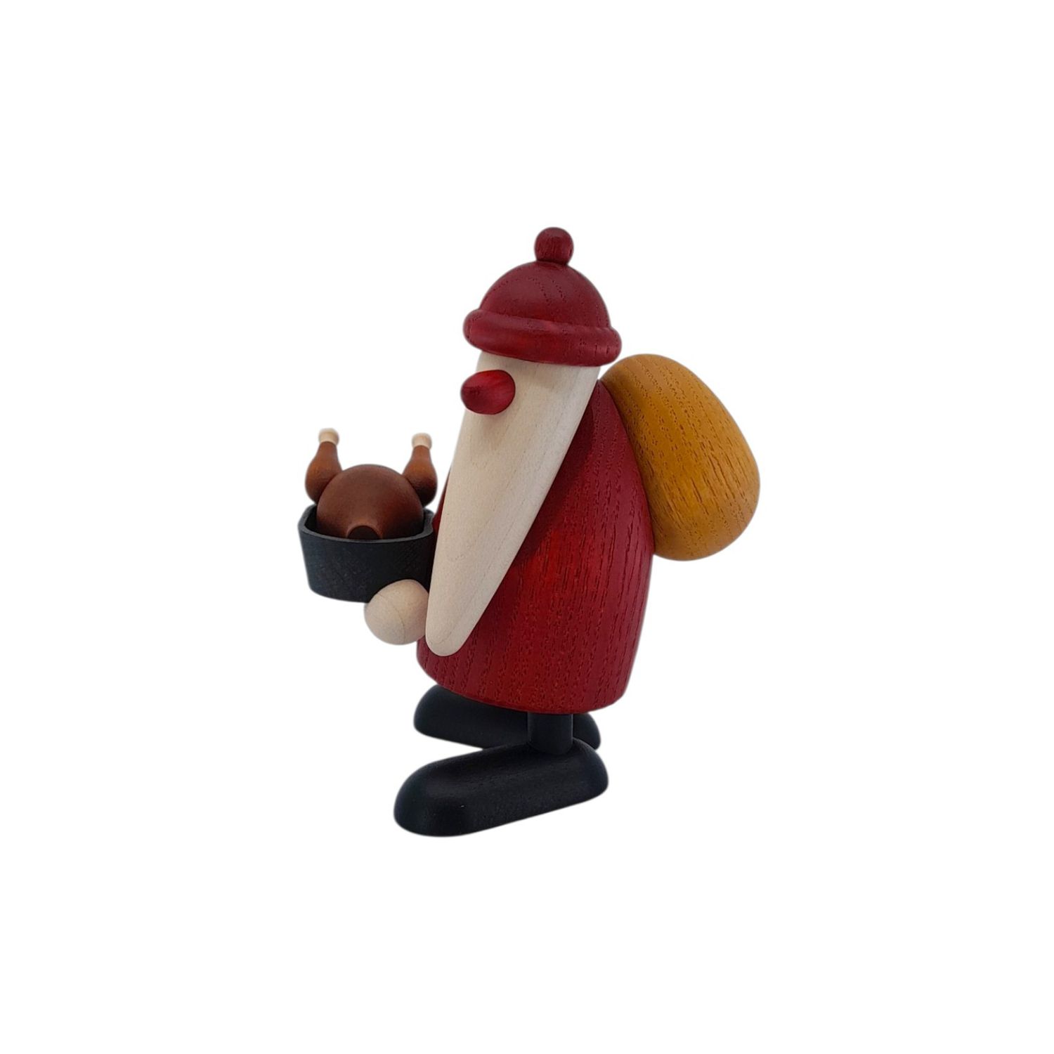 Weihnachtsmann mit Gänsebraten