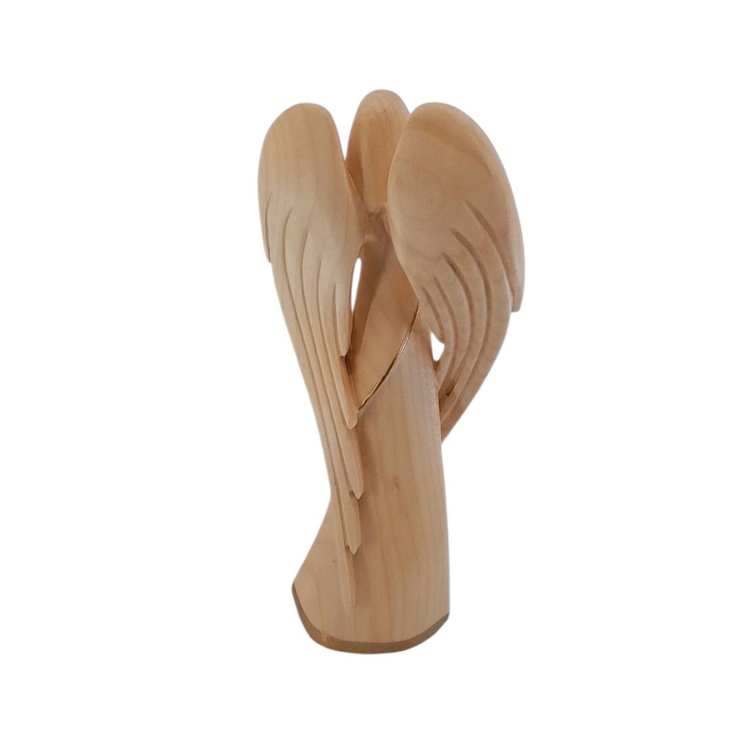 Engel betend Flamingo Alabaster 19 cm – Bild 3