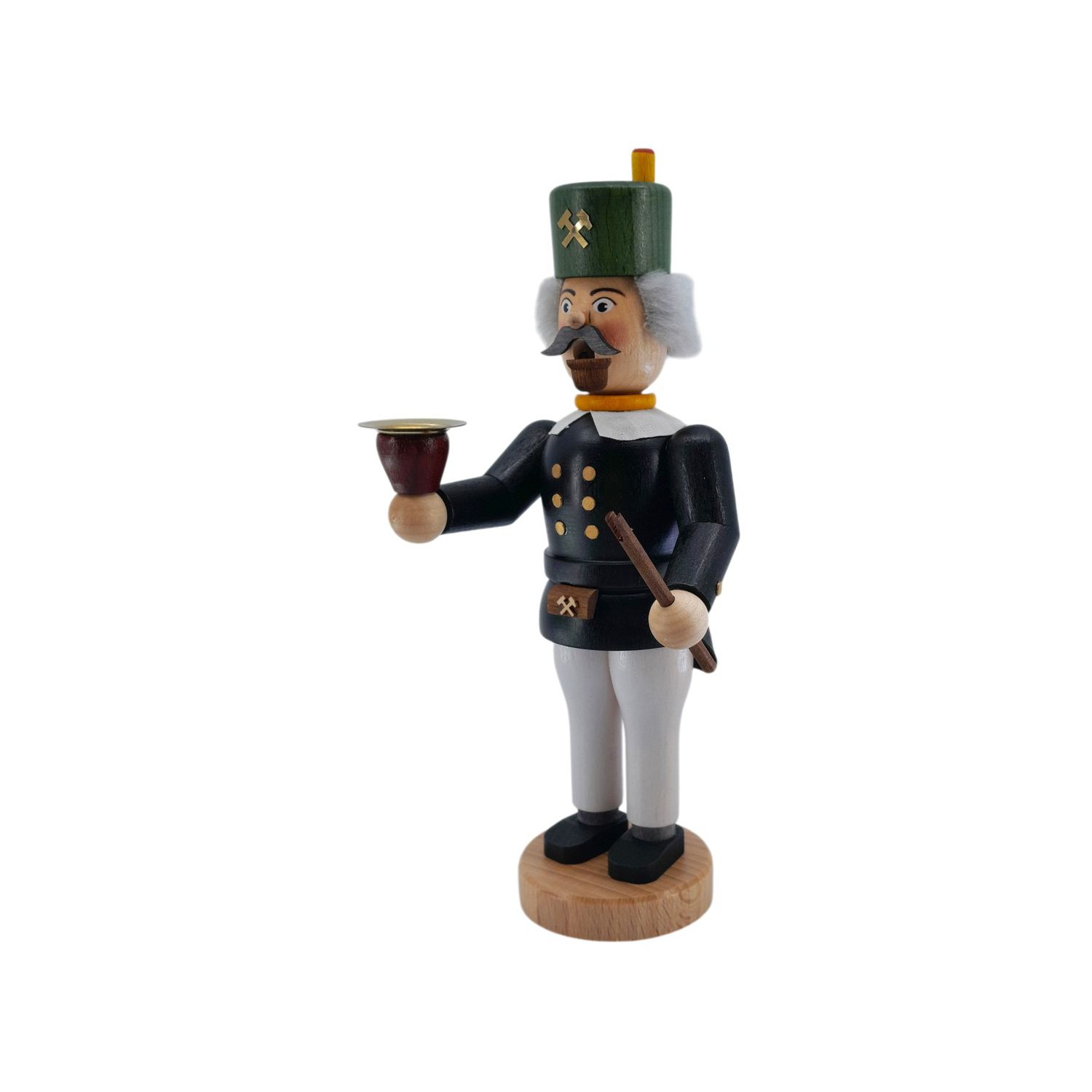 Räuchermann Bergmann mit Kerze