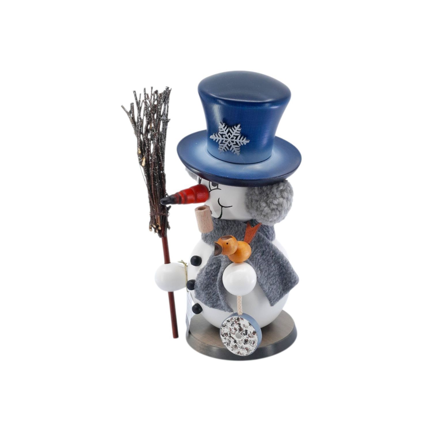 Räuchermann Schneemann grau – Bild 2