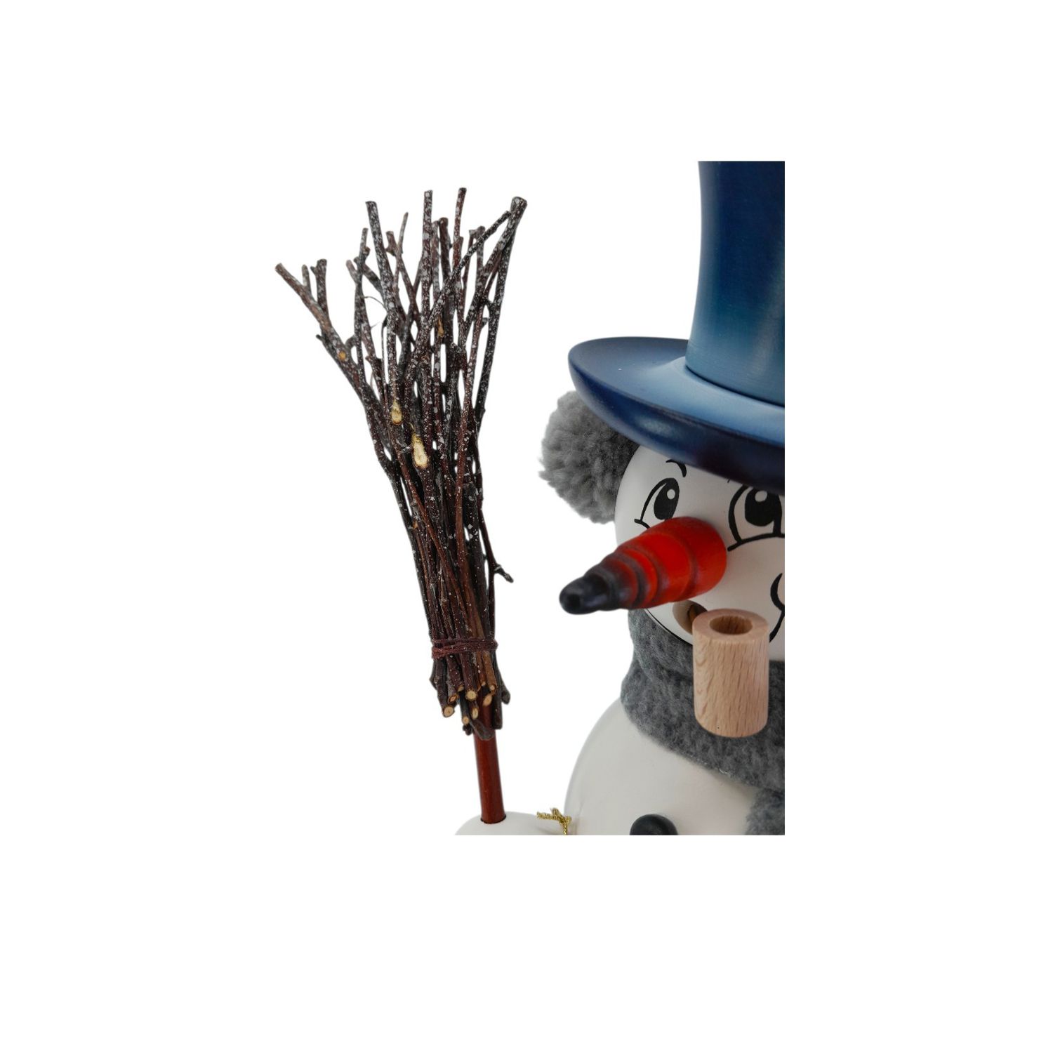 Räuchermann Schneemann grau – Bild 11