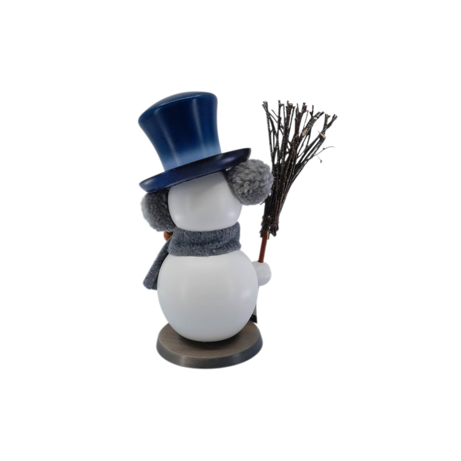 Räuchermann Schneemann grau – Bild 4