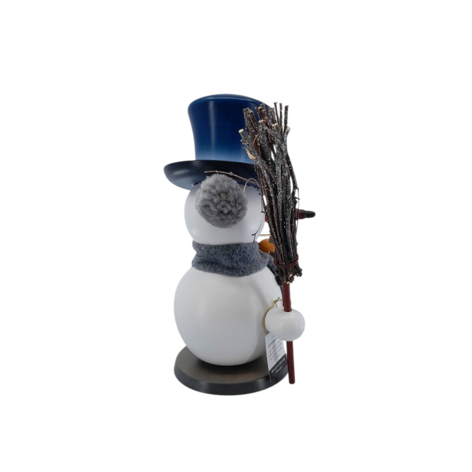 Räuchermann Schneemann grau – Bild 5