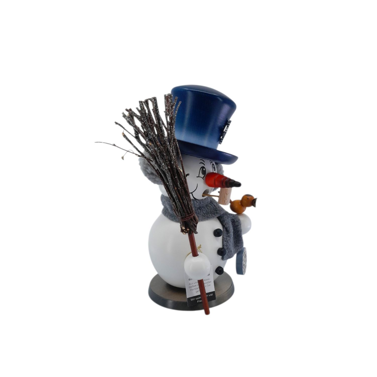 Räuchermann Schneemann grau – Bild 6